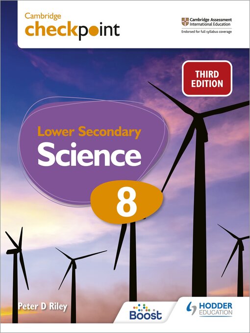 Title details for Cambridge Checkpoint Lower Secondary Science Student's Book 8 by Peter Riley - Wait list